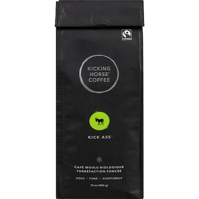 Kicking Horse Café Moulu Biologique Équitable Torréfaction Foncée, Kick Ass 284 g, 4,93 $/100g