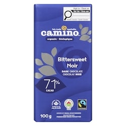 Camino Organic Bittersweet Chocolate Bar - 100 g | Dominion Stores