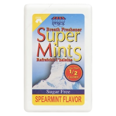 Paskesz Spearmint Flavor Super Mints 6.3 g, $39.52/100g