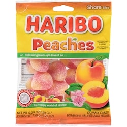 Peaches Share Size Gummy Candy