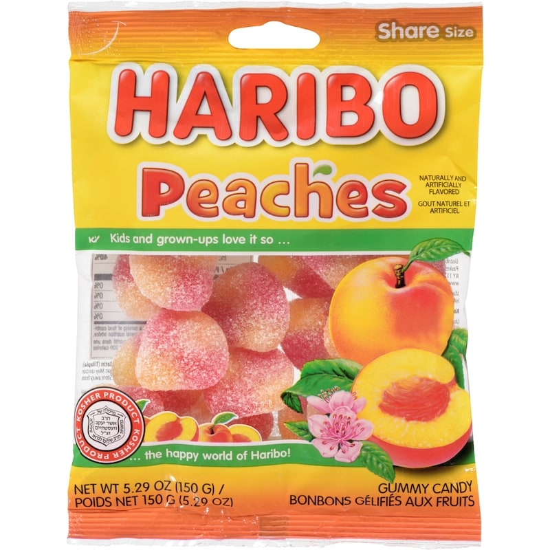 Peaches Share Size Gummy Candy
