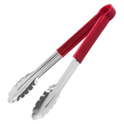 null Tong with Red Coated Handle, 12 in 1 ea, $7.99/1ea
