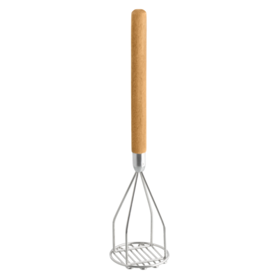 null Potato Masher with Wooden Handle, 18 in 1 ea, $12.99/1ea