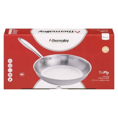 null Poêle à frire en acier inoxydable Thermalloy 8 po 1 ea, 75,99 $/1ch