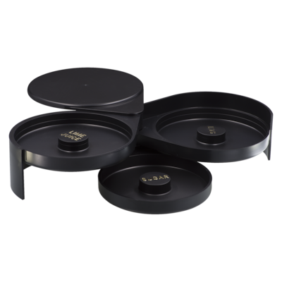 null Plateau en verre pour cocktail noir 1 ea, 18,99 $/1ch