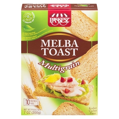 Paskesz Multigrain Melba Toast 200 g, $4.25/100g