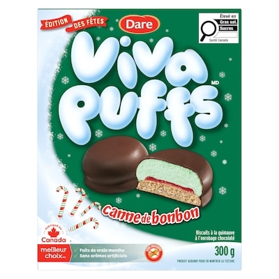 Dare Biscuits Viva Puffs Canne de Bonbon 300 g, 1,66 $/100g