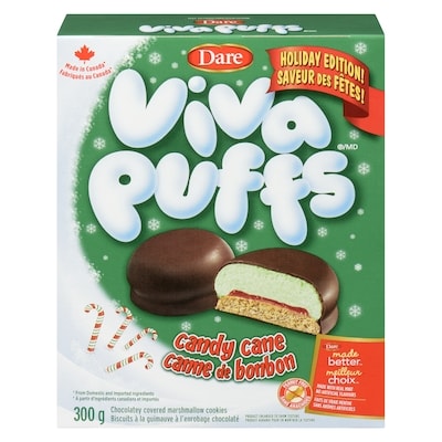 Dare Biscuits Viva Puffs Canne de Bonbon 300 g, 1,66 $/100g