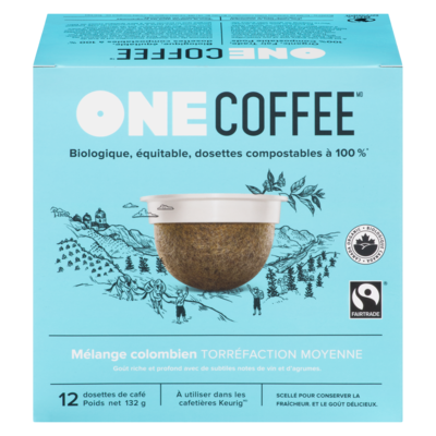 OneCoffee Café colombien 132 g, 9,08 $/100g