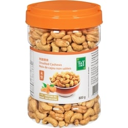 T&T Cashews, Unsalted 800 g, $2.12/100g