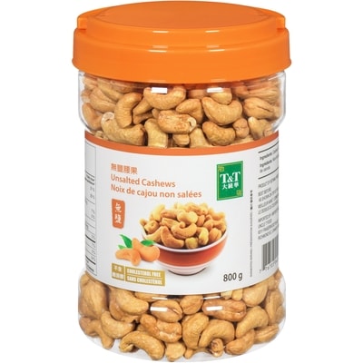 T&T Cashews, Unsalted 800 g, $2.12/100g