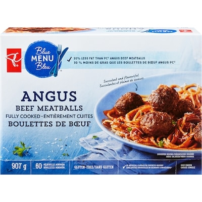 PC Blue Menu Angus Beef Meatballs 907 g, $2.09/100g