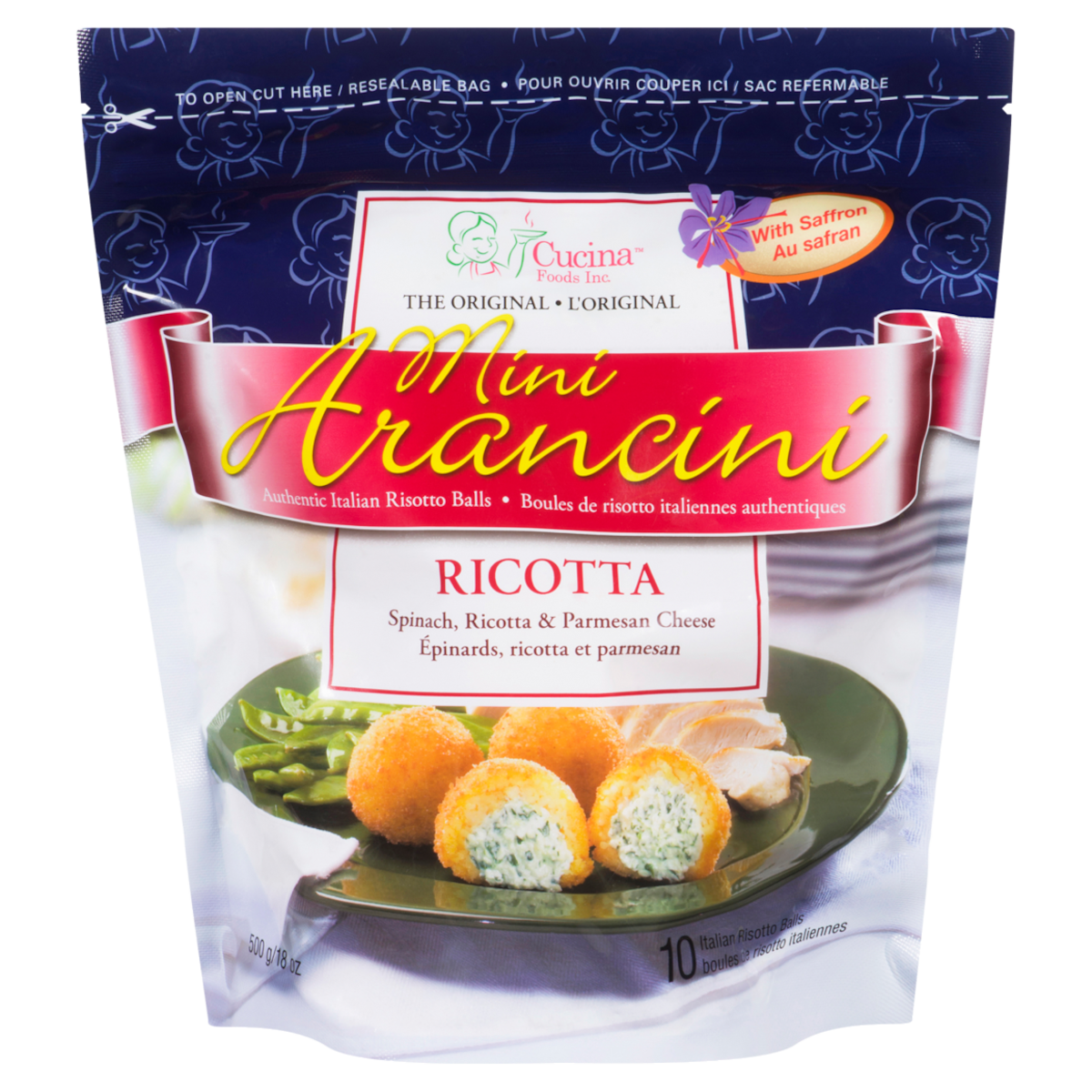 Olive Cucina Mini Ricotta Arancini 500 g, $1.40/100g