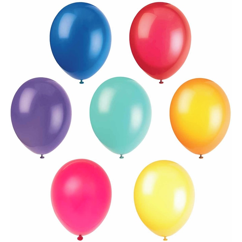 12" Latex Balloons, 10ct - Assorted