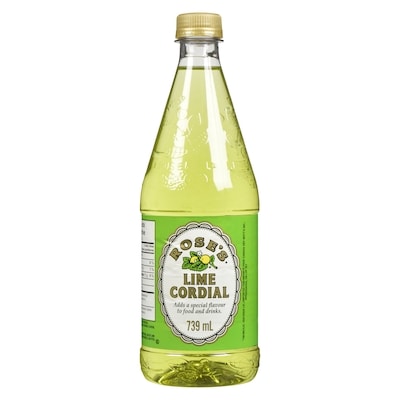 Rose Lime Cordial 739 ml, $0.61/100ml