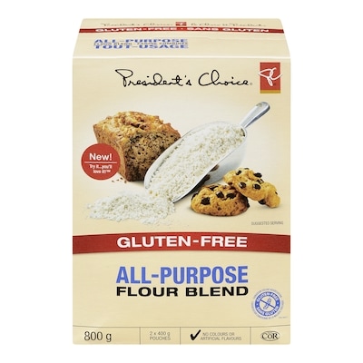 President's Choice Gluten Free All Purpose Flour 800 g, $1.31/100g