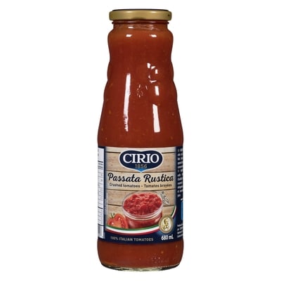 Cirio Passata Rustica Crushed Tomatoes 680 ml, $0.51/100ml