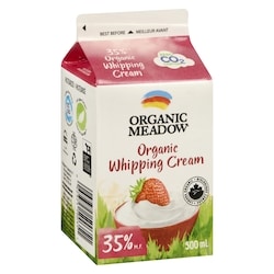 Organic Meadow Whipping Cream, 35% - 500 ml | Zehrs