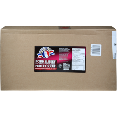 Olymel Sausage Pork & Beef 5 kg, $0.86/100g