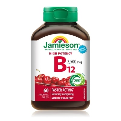 Jamieson Vitamin B12 2,500 mcg Fast-Dissolving Tablets 60 ea, $0.33/1ea