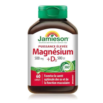 Jamieson Magnésium et vitamine D3 60 ea, 0,29 $/1ch