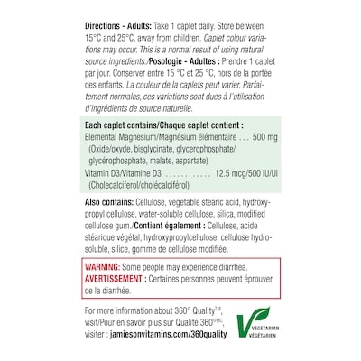 Magnésium et vitamine D3