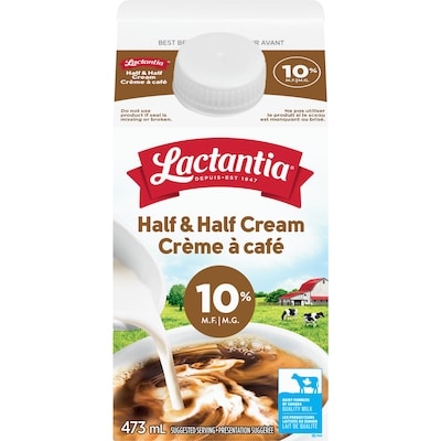 Lactantia Crème à Café 10%  473 ml, 0,92 $/100ml