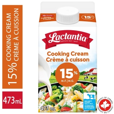 Lactantia Crème à cuisson 15 % 473 ml, 0,85 $/100ml