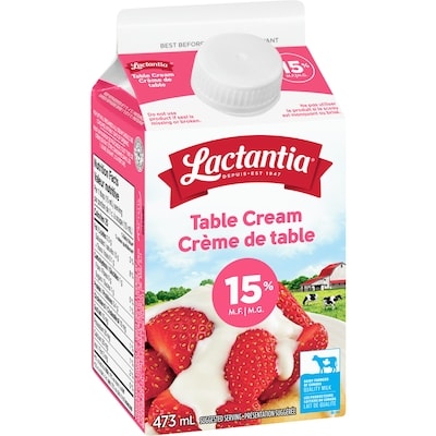 crème de table 15%