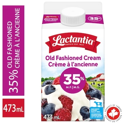 Lactantia Old Fashioned Heavy Cream 35% 473 ml, $1.16/100ml