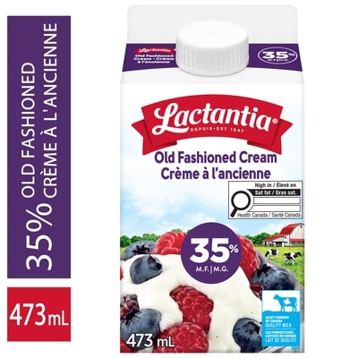 Lactantia Old Fashioned Heavy Cream 35% 473 ml, $1.25/100ml