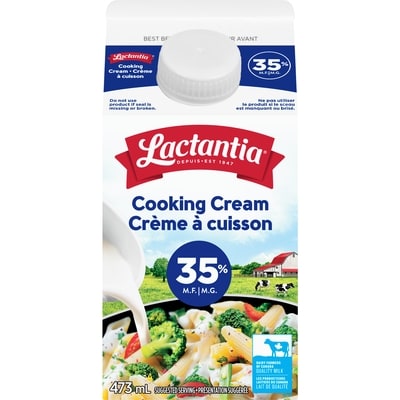 Lactantia 35% Cooking Cream 473 ml, $1.16/100ml