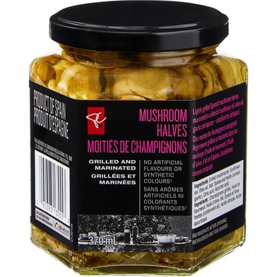 PC Collection noire Moitiés de champignons 370 ml, 2,43 $/100ml