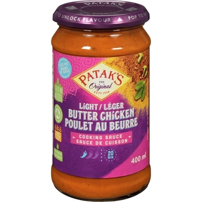 Pataks Light Butter Chicken Cooking Sauce 400 ml, $1.00/100ml