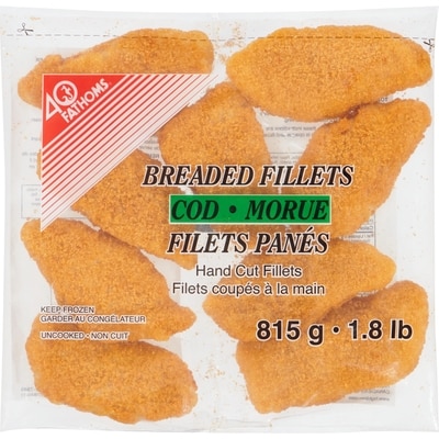 null Filets de morue panés 815 g, 2,08 $/100g