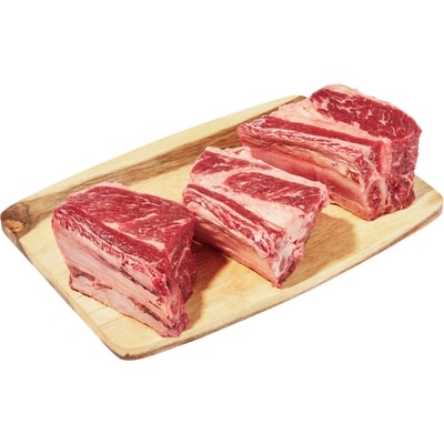 null Braising Beef Short Ribs, Service Case $41.87/1kg $19.00/1lb