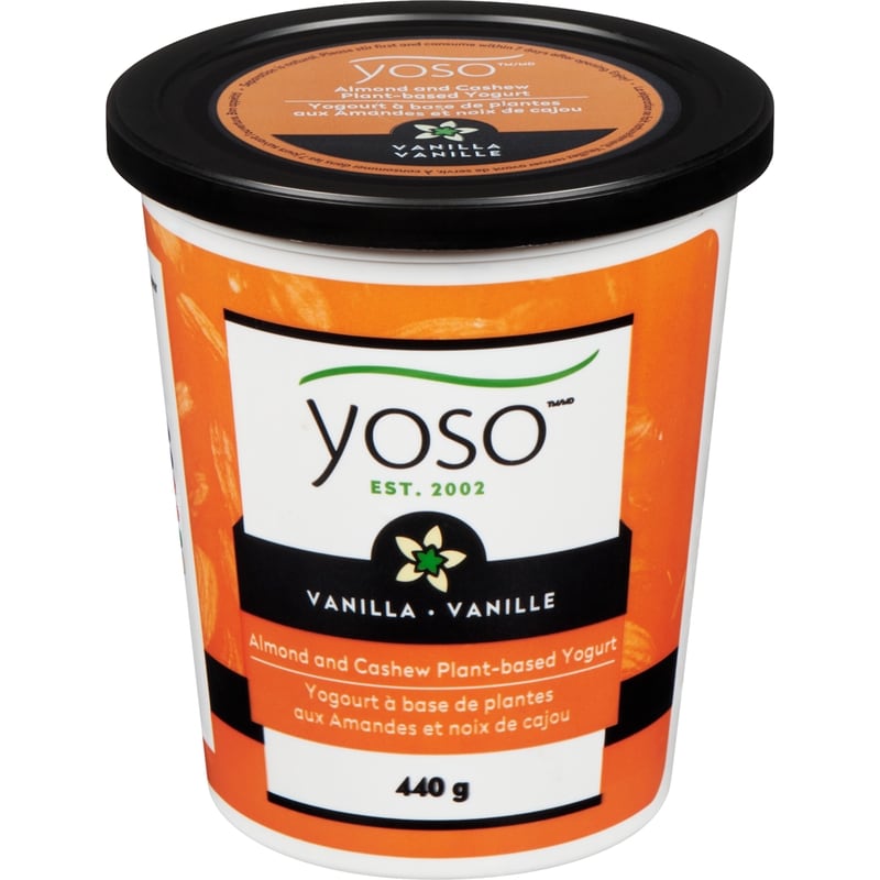 YOSA テラソフト 75x140cm Yoso Cultured Almond And Cashew Yogurt, Vanilla - 440 g | Zehrs