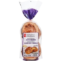 President's Choice Raisin Cinnamon English Muffins 342 g, $0.80/100g