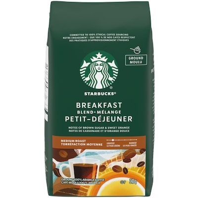Starbucks Breakfast Blend Ground Coffee 340 g, $3.53/100g