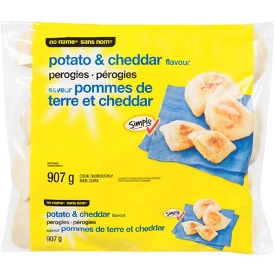 No Name Perogies, Potato and Cheddar Flavour 907 g, $0.39/100g