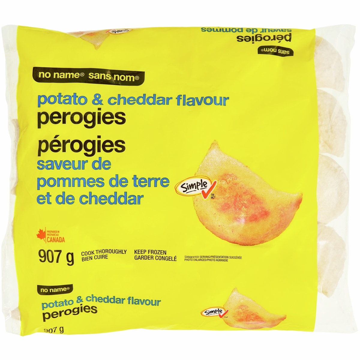 No Name Potato and Cheddar Flavour Perogies