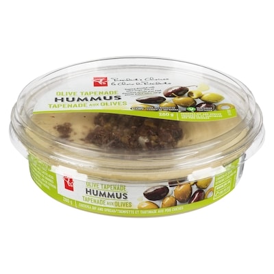 President's Choice Olive Tapenade Hummus Chickpea Dip & Spread 280 g, $1.61/100g