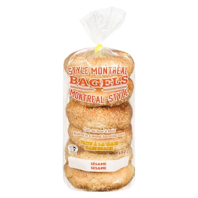 null Brossard bagel sésame emb. de 6 480 g, 1,00 $/100g