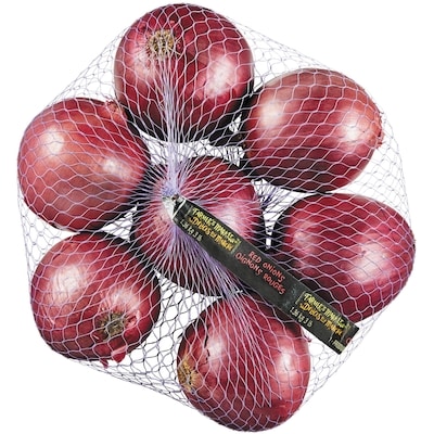 Délices du Marché Oignons rouges, sac de 3 lb 1.36 kg, 0,51 $/100g