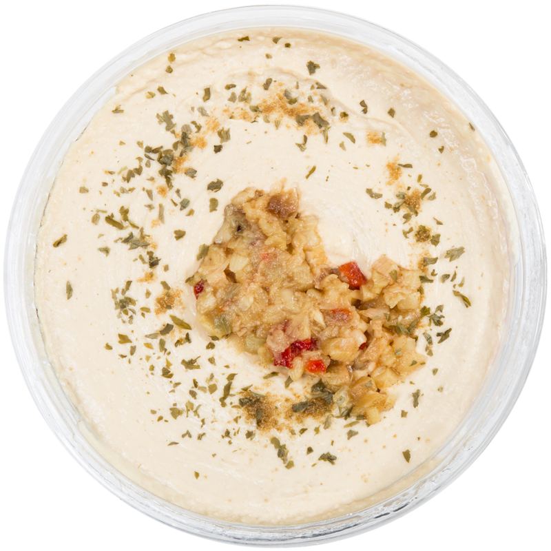 Roasted Garlic, Red Pepper & Cumin Hummus Chickpea Dip And Spread