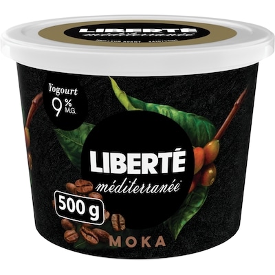 Liberté Yogourt Méditerranée 9 %, moka 500 g, 0,67 $/100g