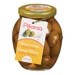 Green Olives Stuffed with Garlic