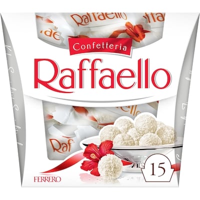 Ferrero Raffaello Coconut Almond Specialty Gift Box, 15 Count, Individually Wrapped Candies 150 g, $5.33/100g