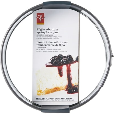 le Choix du Président President's Choice Moule à charnière avec fond en verre de 9 po, acier au carbone épais, revêtement renforcé, sans PFAO ni PTFE  1 ea, 18,00 $/1ch