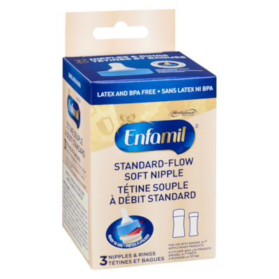 Tétine souple à débit standard